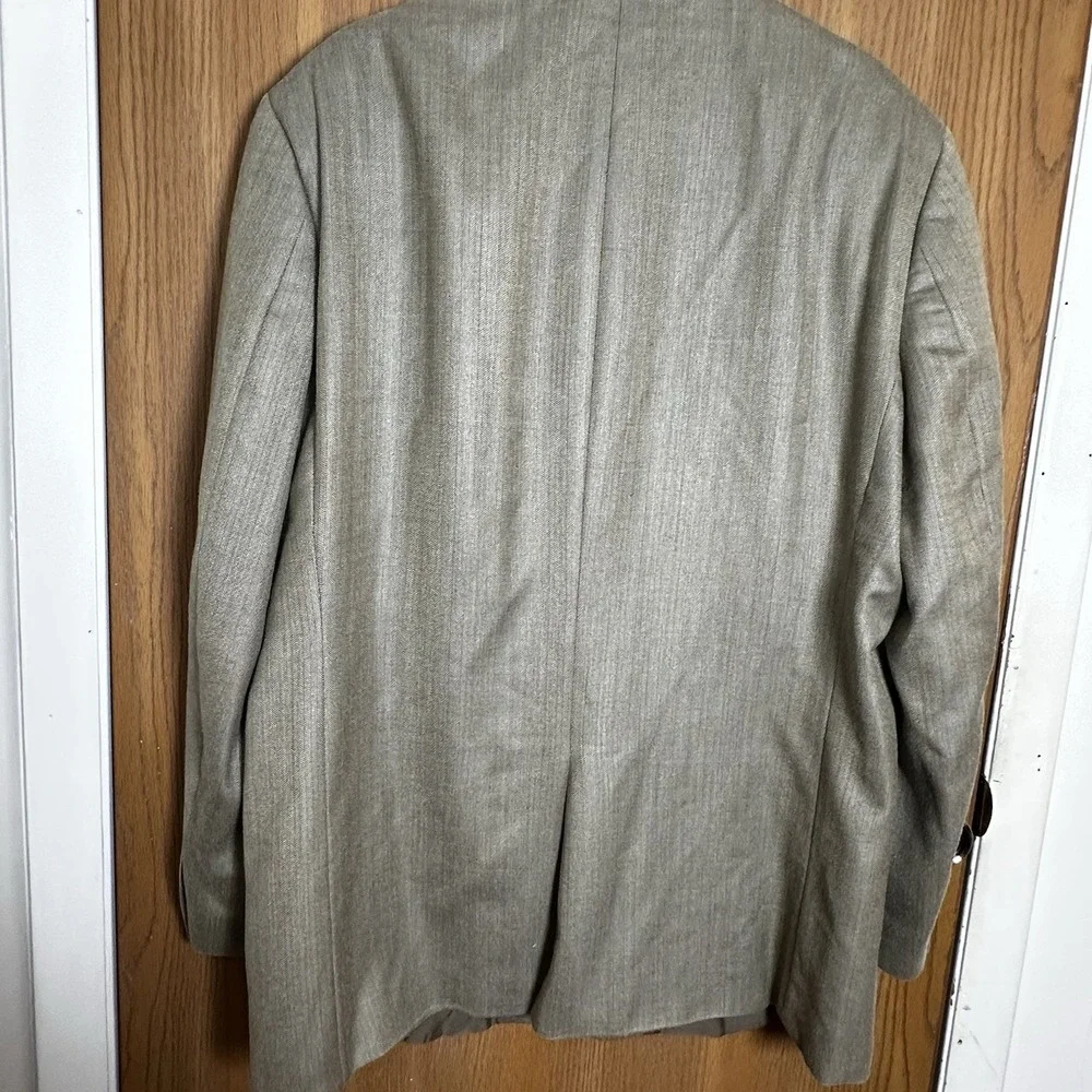 Lauren Ralph Lauren Silk Wool Sports Jacket‎ Men's 48L Single Breasted Gray